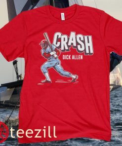 Dick Allen Crash Baseball Hoodie Tee Shirt