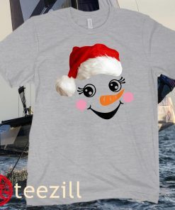 Eyelashes Xmas Outfit Snowman Face Costume Girls Teen Christmas Hat Shirts