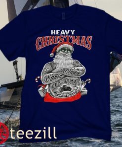 Heavy Christmas Clawy Santa Christmas Ride All Day Kids Boy Shirts