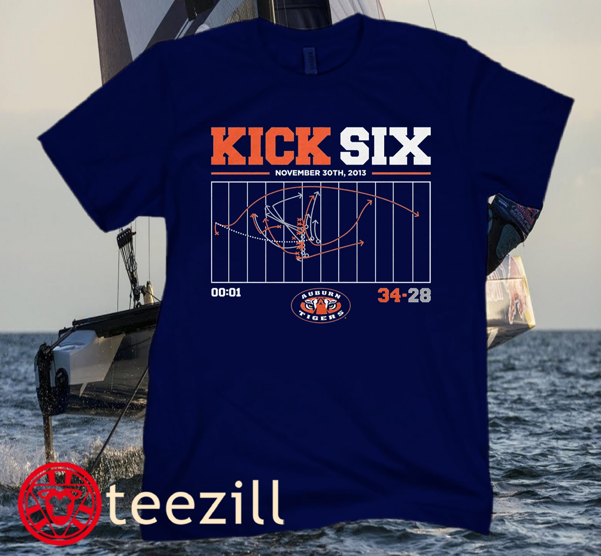 Kick Six Auburn Football Shirt - teezill