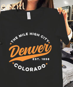 MILE HIGH CITY DENVER COLORADO CREWNECK SHIRT