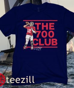 Tom Brady The 700 Club Official Tee Shirt