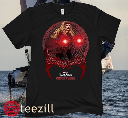 Marvel Doctor Strange 2 Scarlet Witch Geometric Poster Premium Sweatshirt
