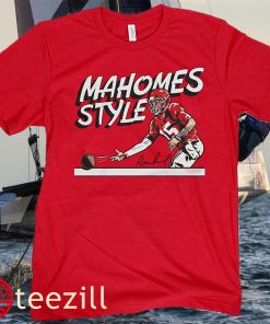 PATRICK MAHOMES FOOTBALL MAHOMES STYLE TEE SHIRT