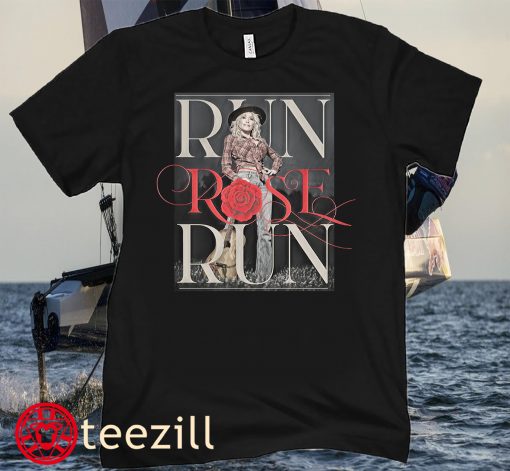 Run Rose Run Guitar Dolly Parton Official T-Shirt