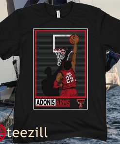 TEXAS TECH BASKETBALL ADONIS ARMS TEE SHIRT