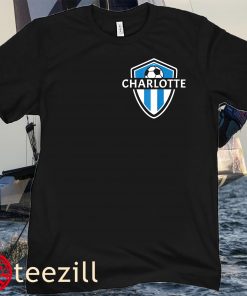 Charlotte 704 Jersey Logo Fan Badge T-Shirt