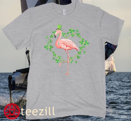 Flamingo Green Saint Patrick Day 2022 Lucky St Irish T-Shirt