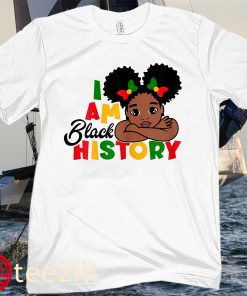 I Am Black History Month Kids Women's Shirts