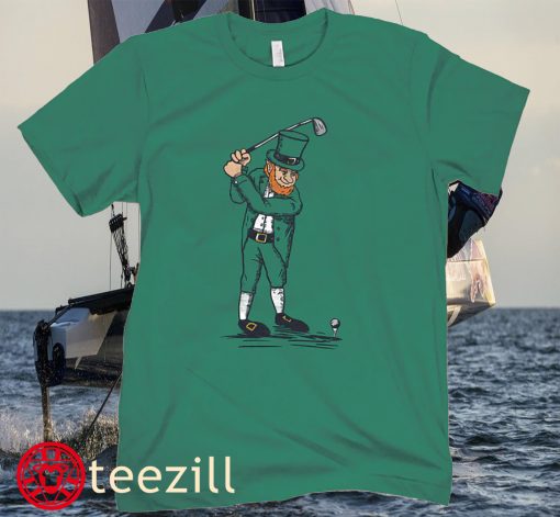 Leprechaun St. Patrick's Day Golfer Tee Shirt
