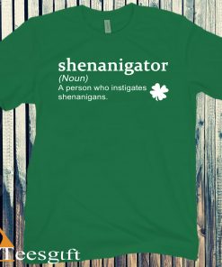 Shenanigator Definition Shenanigans St Patrick's Day Tee Shirt