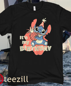 Disney Stitch It’s My Birthday Kids Tee Shirt
