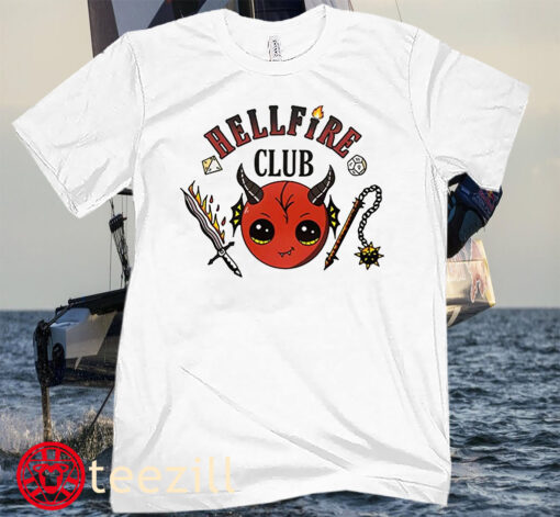 Hellfire Club Shirt Baseball Tee Shirt Stranger-Max-Things Mchandise Raglan