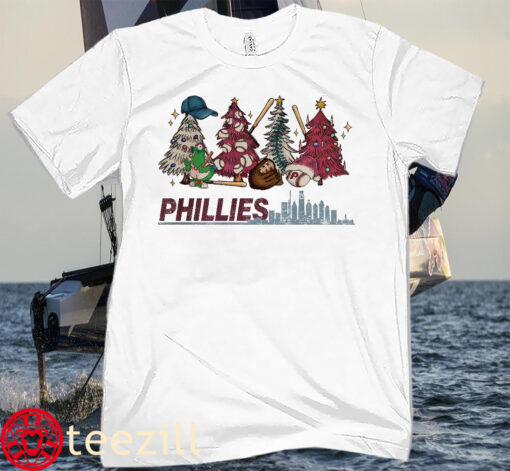 Dancing On My Own Phillies Shirt Philadelphia Merry Christmas 2022 T-Shirt