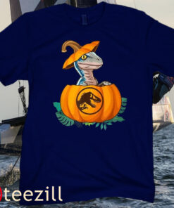 Jurassic World Halloween Dinosaur Pumpkin Tee Shirt