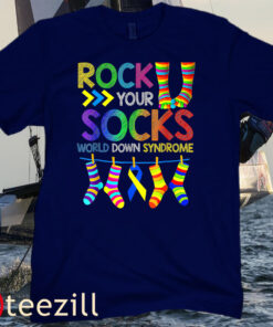 World Down Syndrome Awareness Day Shirt Rock Your Socks Tee Shirt