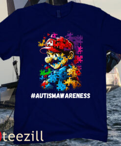Autism Gamer Navigating Autism T Autism Mom Dad Gaming Tee -Shirt