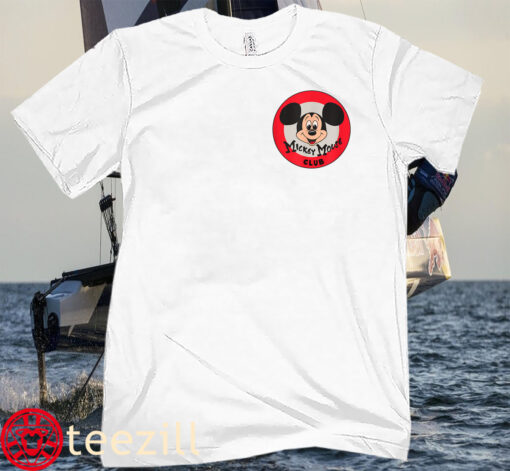 Retro Vintage Disney 100 Mickey Mouse Club Logo Tee Shirt