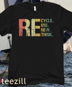 Vintage Earth Day Tee - Recycle Reuse Renew Rethink T-Shirt