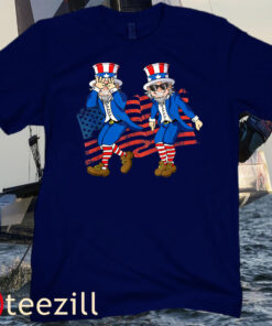 Independence Day Shirt Uncle Sam Griddy Dance Funny 4th of July Tee
