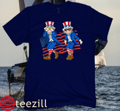 Independence Day Shirt Uncle Sam Griddy Dance Funny 4th of July Tee