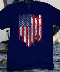 USA Flag American Flag United States Flag of America 4th of July Tee Shirts