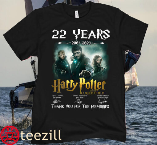 22 Years 2001-2023 Harry Potter Signatures Posters Shirt