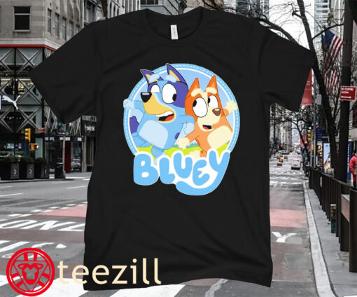 Bluey Bandit Heeler and Chilli Heeler Cartoon Posters Shirt