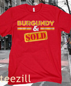 Burgundy Sold Washington Dc Tee Shirt
