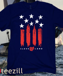 CLEVELAND STARS AND STRIPES TEE SHIRT