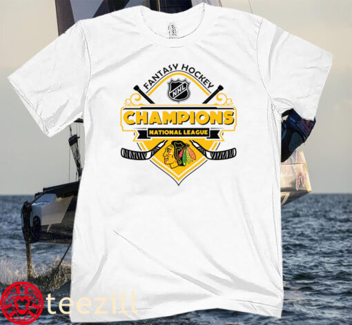 Champions Chicago Blackhawks ice hockey Fantasy NHL Tee Shirt