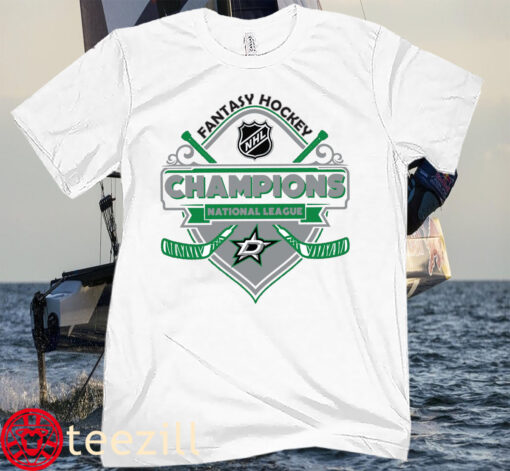 Champions Dallas Stars ice hockey Fantasy NHL Tee Shirt