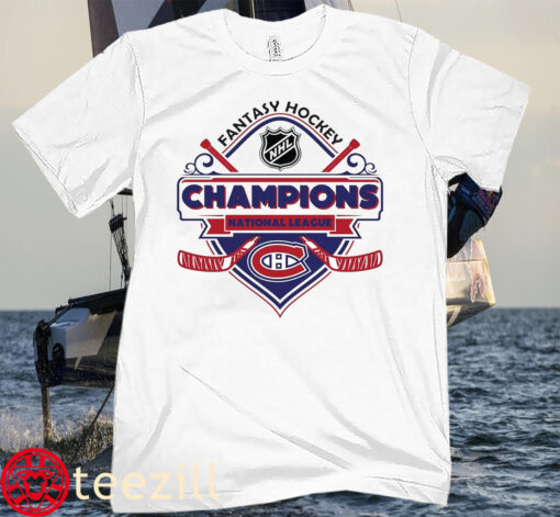 Champions Montreal Canadiens ice hockey Fantasy NHL Tee Shirt