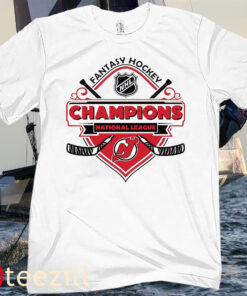 Champions New Jersey Devils ice hockey Fantasy NHL Tee Shirt