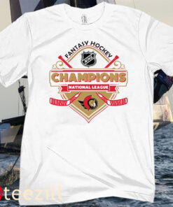 Champions Ottawa Senators ice hockey Fantasy NHL Tee Shirts