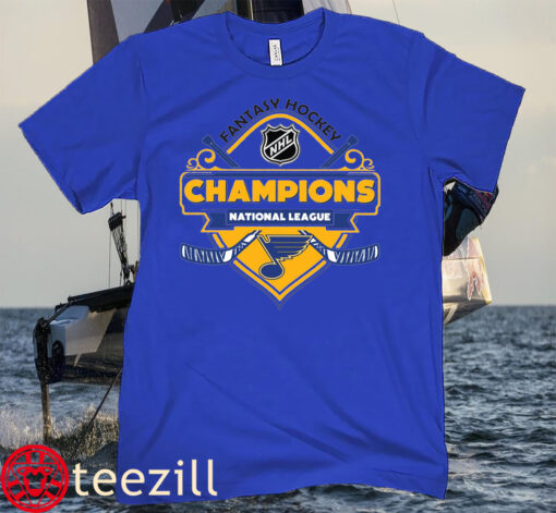 Champions St. Louis Blues ice hockey Fantasy NHL Tee Shirts