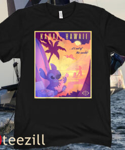 Disney Lilo & Stitch Kauai Hawaii Poters Tee Shirt