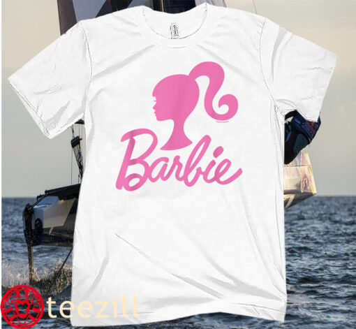 Girl Barbie Pink Logo Glitter T-Shirts