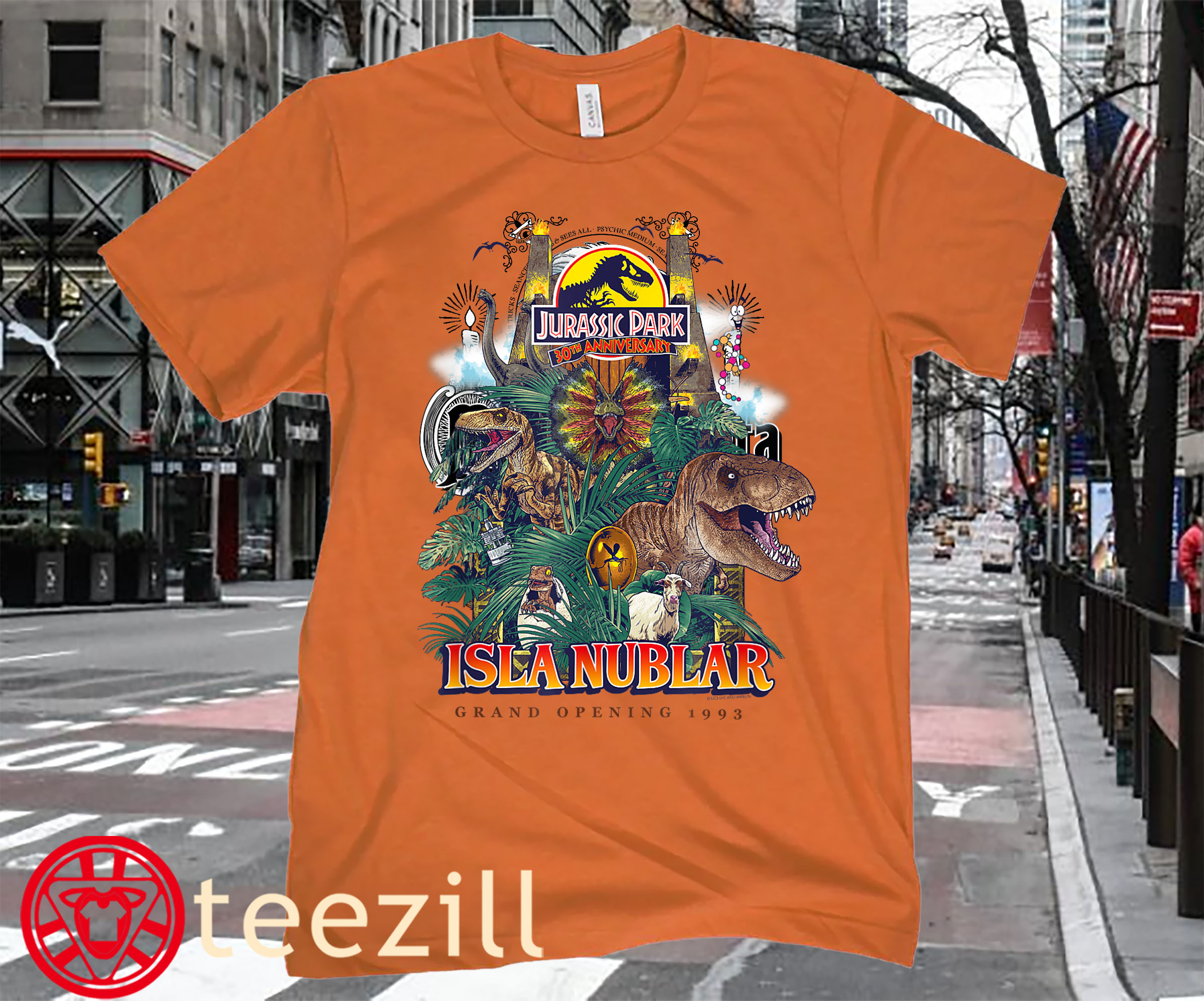 Jurassic Park 30th Anniversary Grand Opening T Shirt Limited Edition Teezill