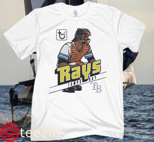 MLB x Topps Tampa Bay Rays Tee Shirt Gift For