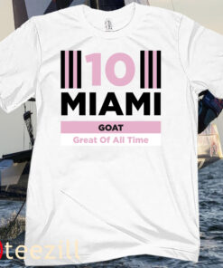 Miami 10 GOAT Tee Shirt