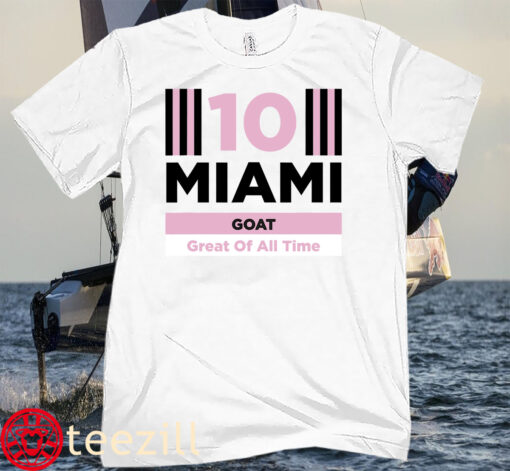 Miami 10 GOAT Tee Shirt