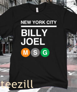 NY CiTy Billy Joel - MSG Subway Premium Shirt