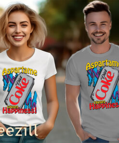 Posters Aspartame Causes Happiness Tee Shirt