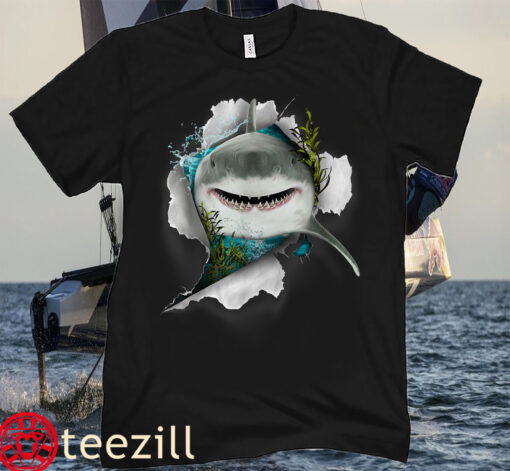 Shark Tee, Great White Shark, Deep Sea Fishing Shirt