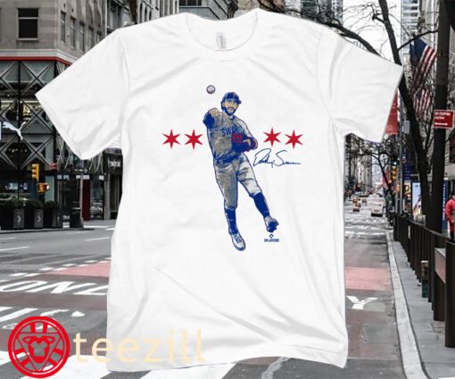 Dansby Swanson Superstar Pose Shirt Dansby Swanson Baseball Chicago