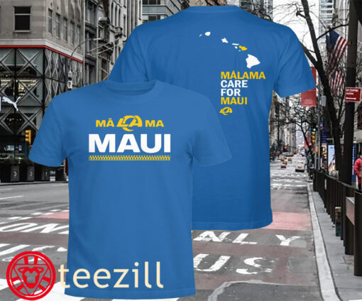 Los Angeles Rams X Maui Relief Shirt Maui Wildfire Relief Fund