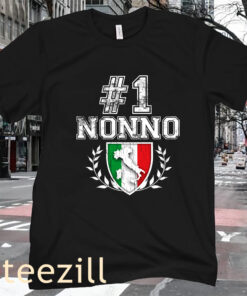 Number One Nonno Italian Grandfather T-shirt