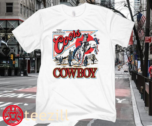 Original Coors Cowboy Western Cowboy Rodeo Shirt