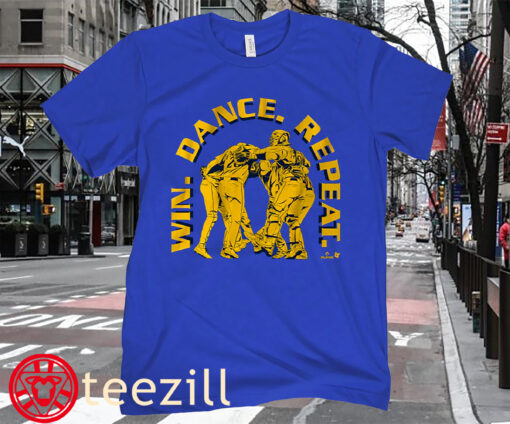 Win. Dance. Repeat. Retro Seattle Baseball Shirt, For Loves Baseball